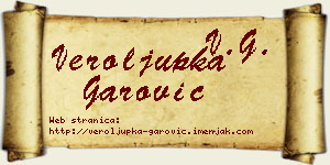 Veroljupka Garović vizit kartica